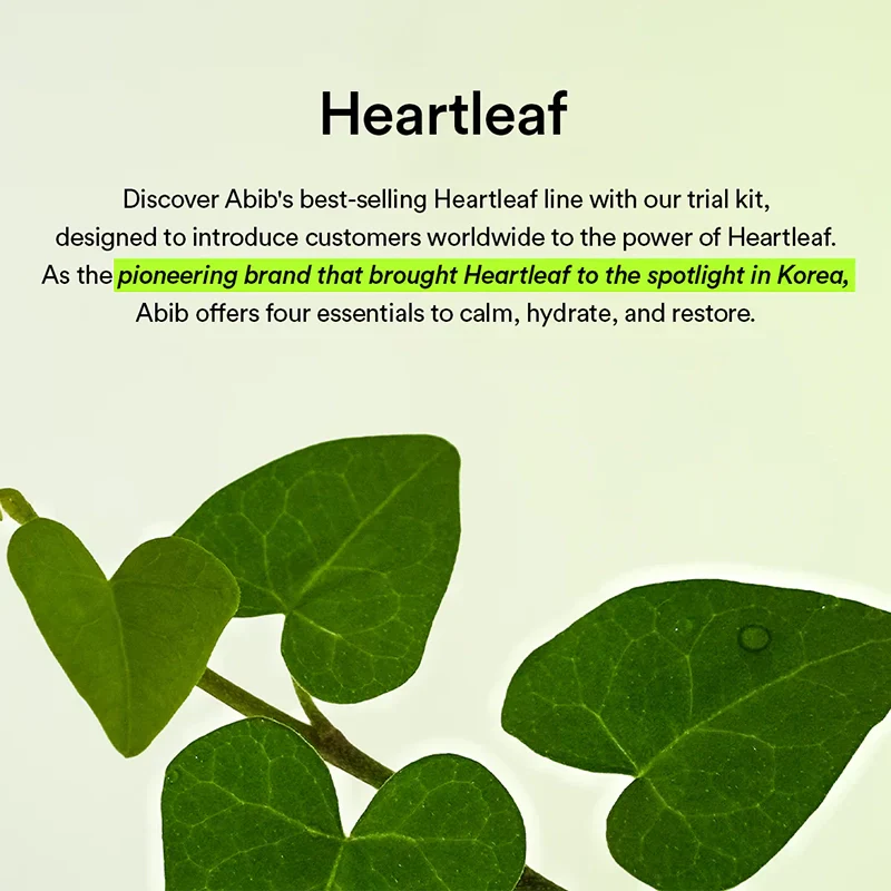Heartleaf Calming Trial Kit - Image 5
