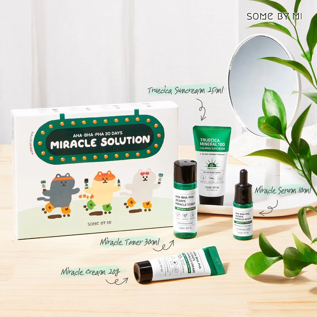 AHA BHA PHA 30 Days Miracle Solution 4-Step Kit - Image 3