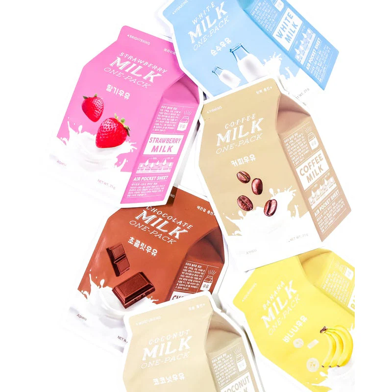 Milk One-Pack Facemask #Strawberry Milk - Image 4