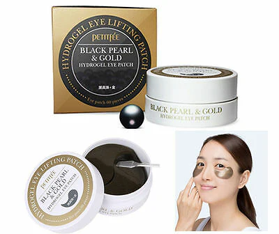 Black Pearl & Gold Hydrogel Eye Patch - Image 3