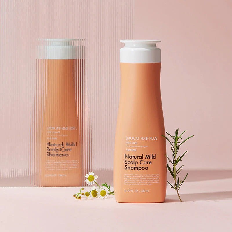 Look At Hair Plus Natural Mild Scalp Care Shampoo - Image 3