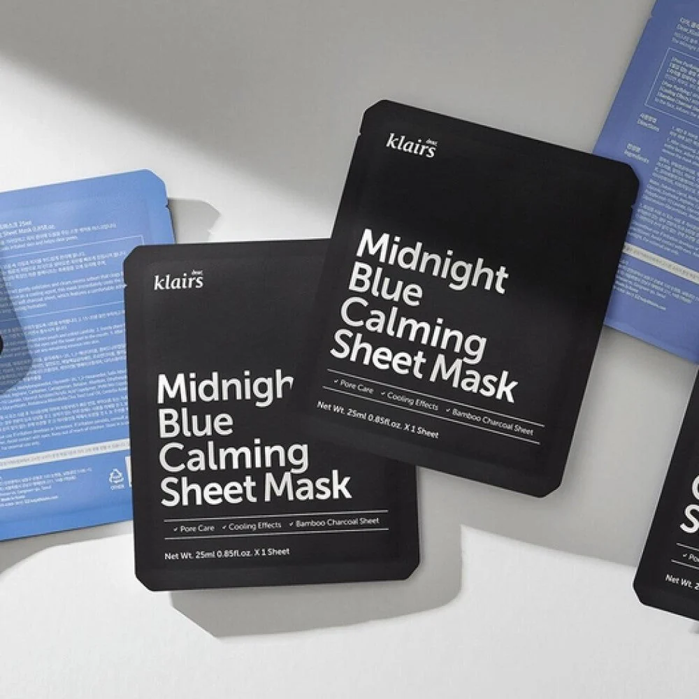 Midnight Blue Calming Sheet Mask - Image 3