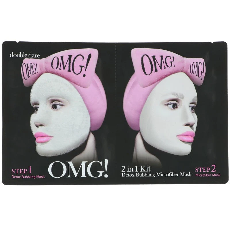 OMG! 2 in 1 KIT Detox Bubbling Microfiber Mask - Image 2