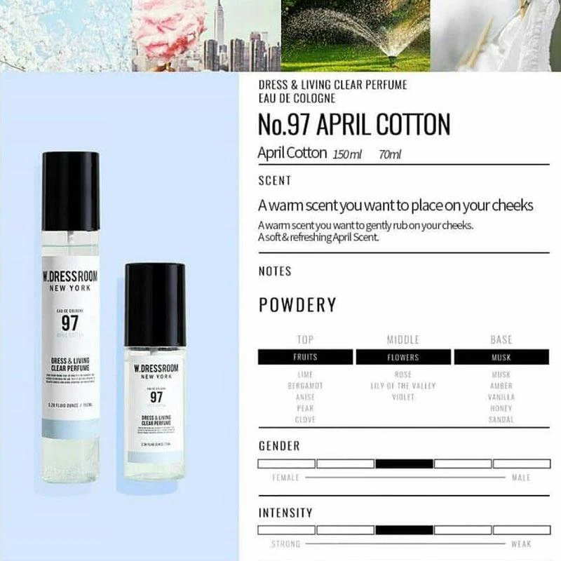 Dress & Living Clear Perfume No.97 April Cotton - Image 4