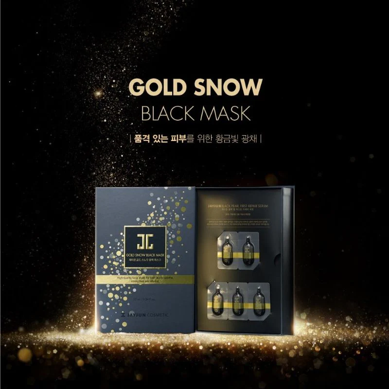Gold Snow Black Mask - Image 5