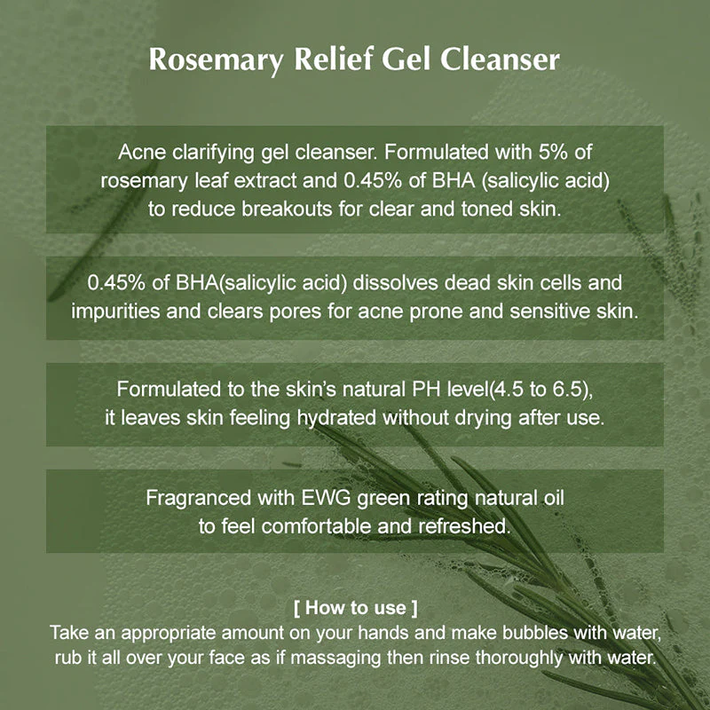 Rosemary Relief Gel Cleanser - Image 9