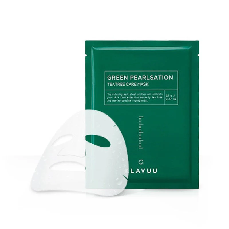 Green Pearlsation TeaTree Care Mask - Image 2