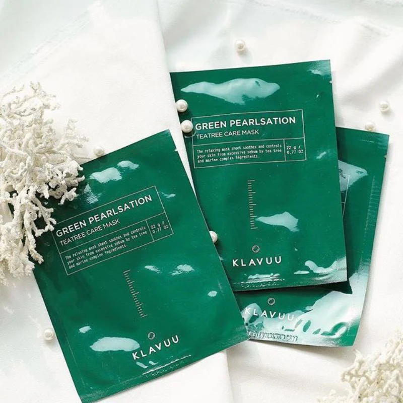 Green Pearlsation TeaTree Care Mask - Image 5