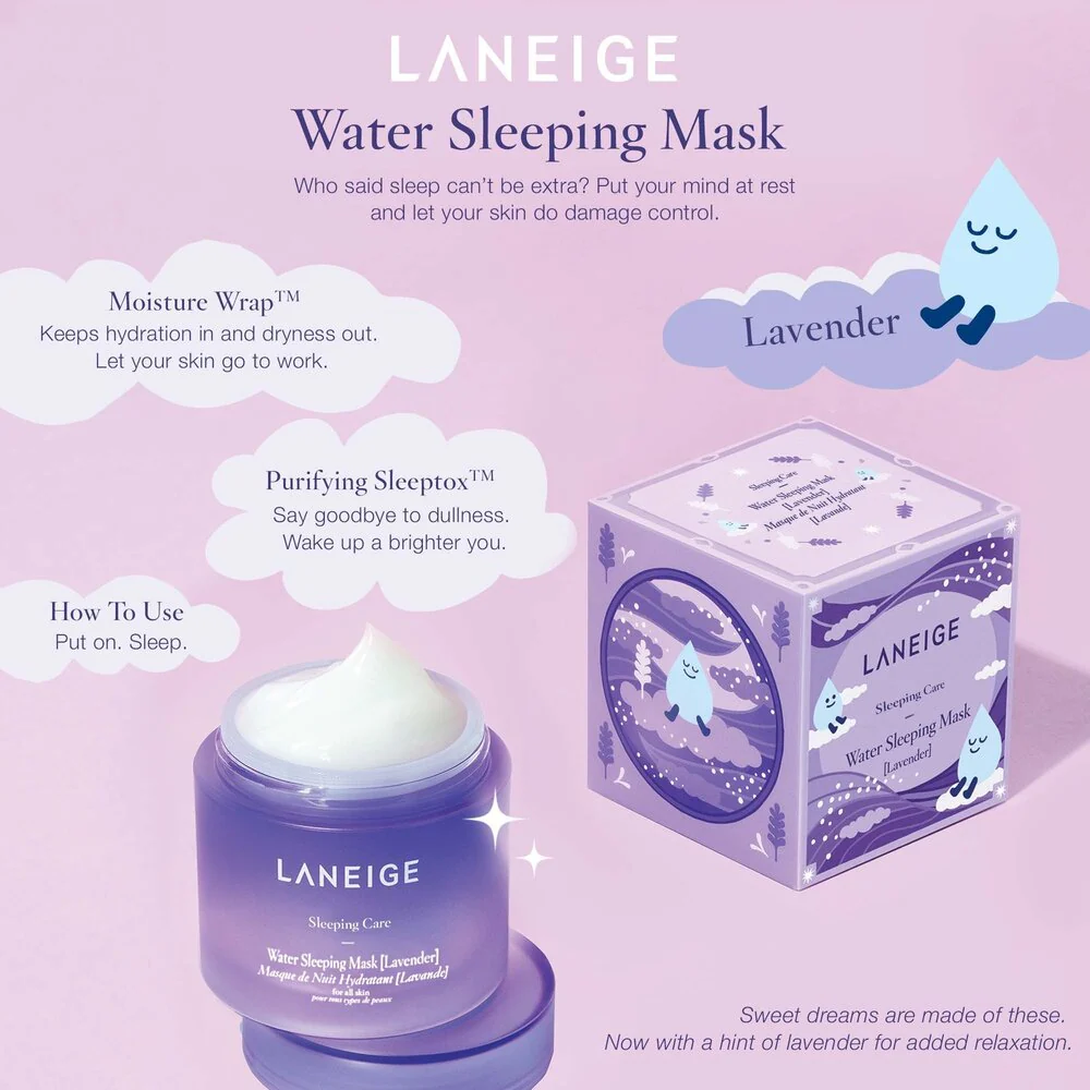 Water Sleeping Mask [Lavender] - Image 2