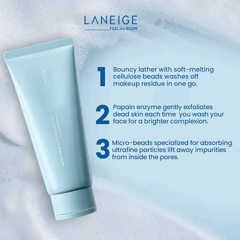 Water Bank Blue Hyaluronic Cleansing Foam - Image 5