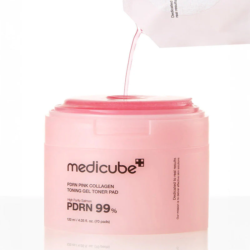 PDRN Pink Collagen Toning Gel Toner Pad - Image 3