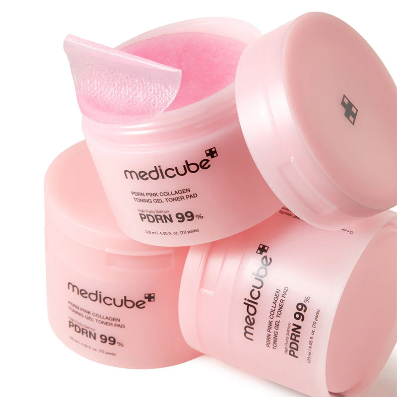 PDRN Pink Collagen Toning Gel Toner Pad - Image 8