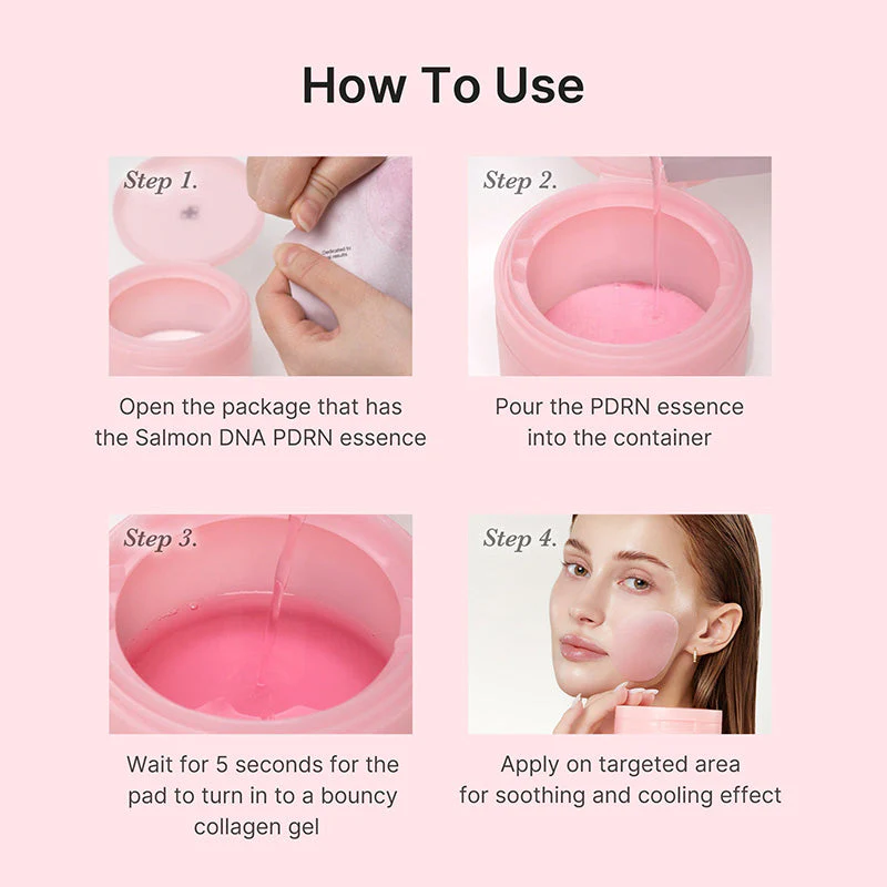 PDRN Pink Collagen Toning Gel Toner Pad - Image 9