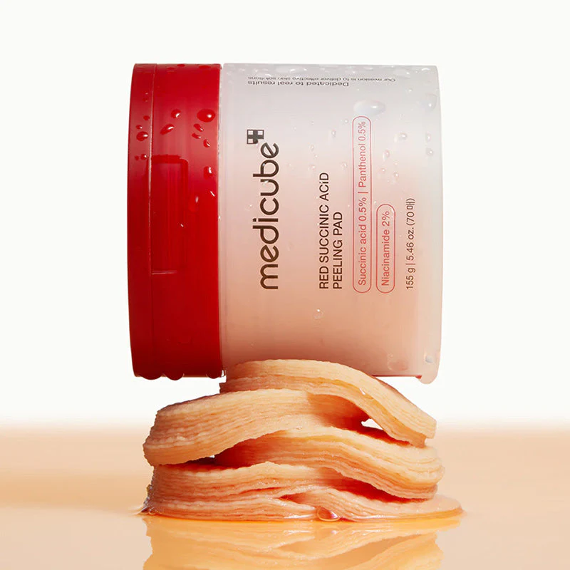 Red Succinic Acid Peeling Pad - Image 3