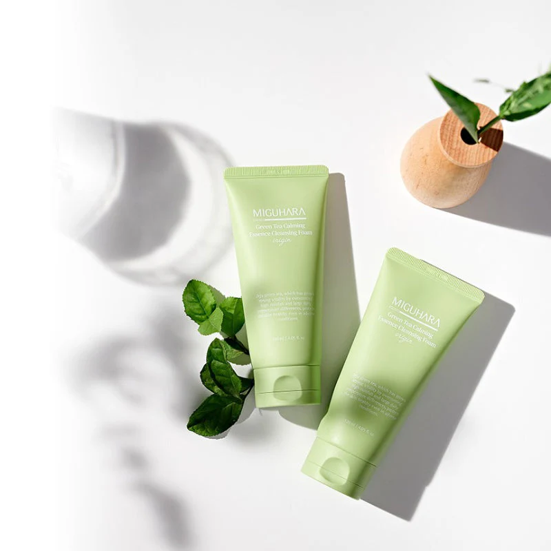 Green Tea Calming Essence Cleansing Foam Origin - Image 5