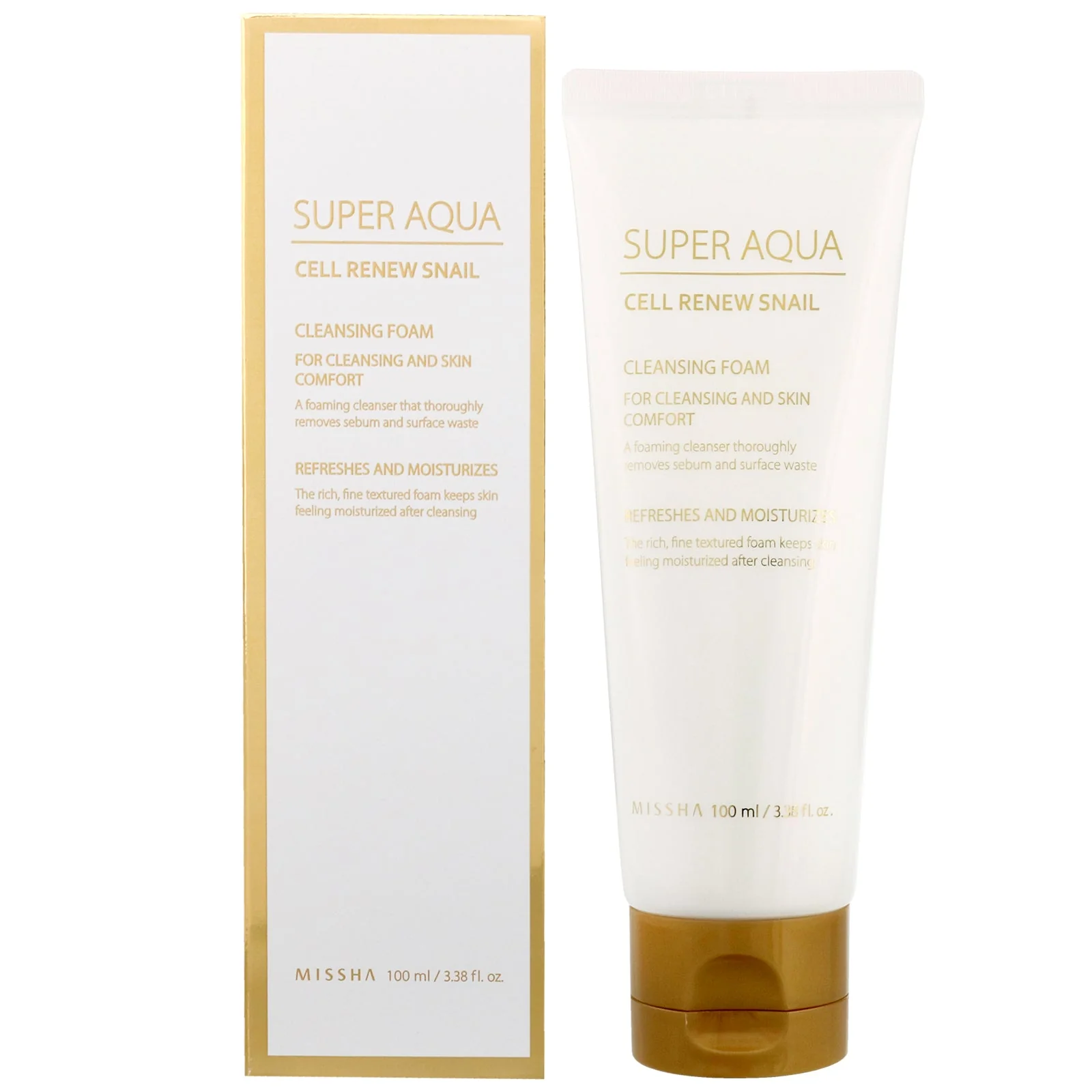 Super Aqua Cell Renew Snail Cleansing Foam - Image 2