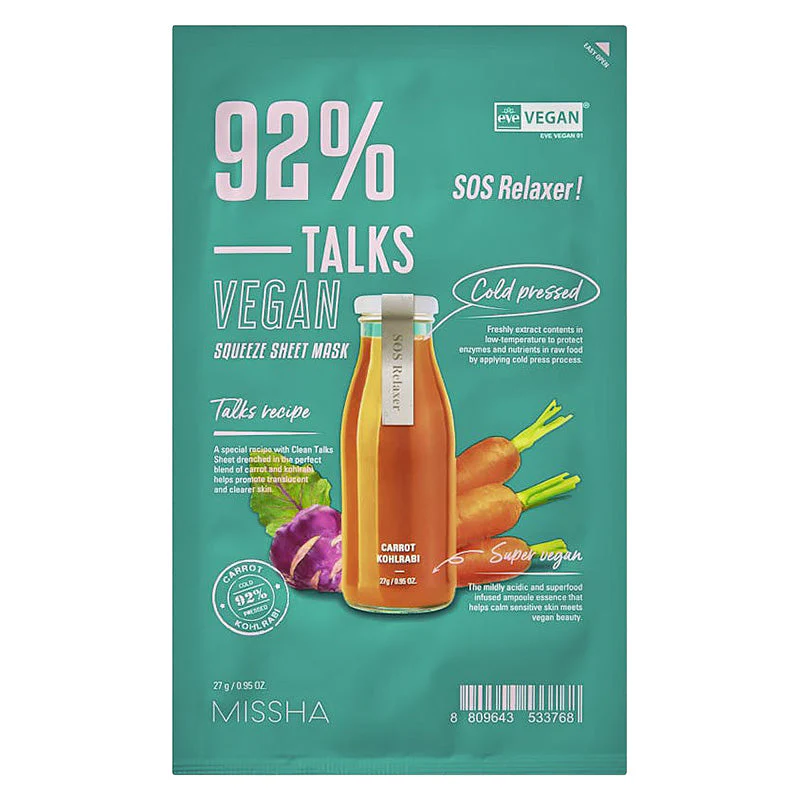 Talks Vegan Squeeze Sheet Mask - Image 11