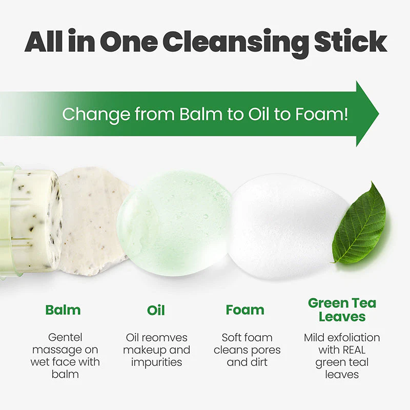 Dermalogy Real Fresh Cleansing Stick Green Tea (Expiring 18/7/2026) - Image 9