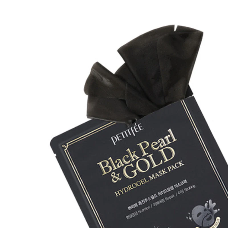 Black Pearl & Gold Hydrogel Mask Pack - Image 2