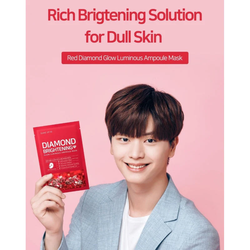 Diamond Brightening Calming Glow Luminous Ampoule Mask - Image 4