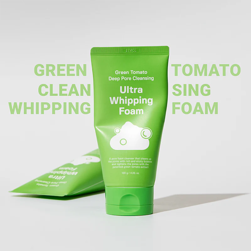 Green Tomato Deep Pore Cleansing Ultra Whipping Foam - Image 2