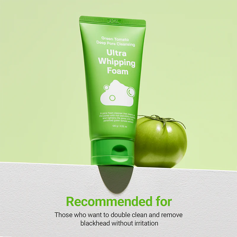 Green Tomato Deep Pore Cleansing Ultra Whipping Foam - Image 3