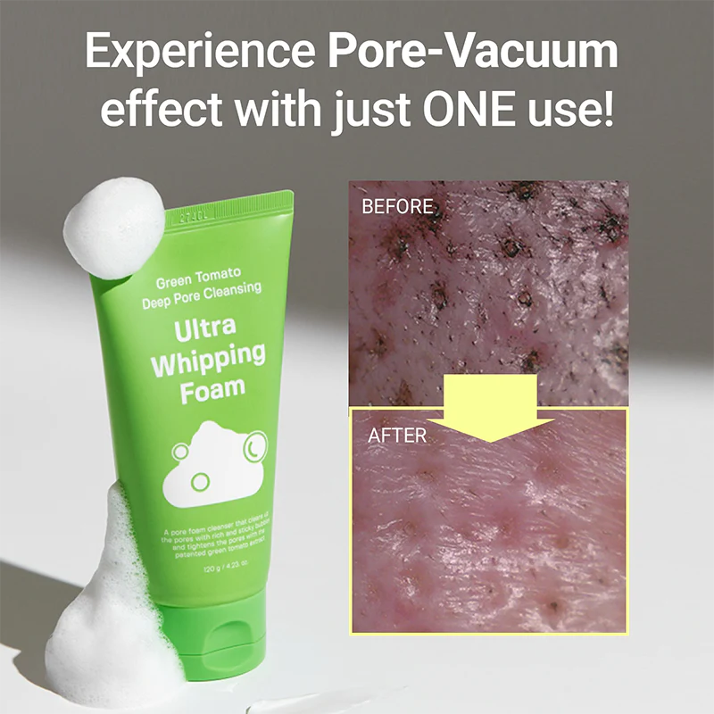 Green Tomato Deep Pore Cleansing Ultra Whipping Foam - Image 5