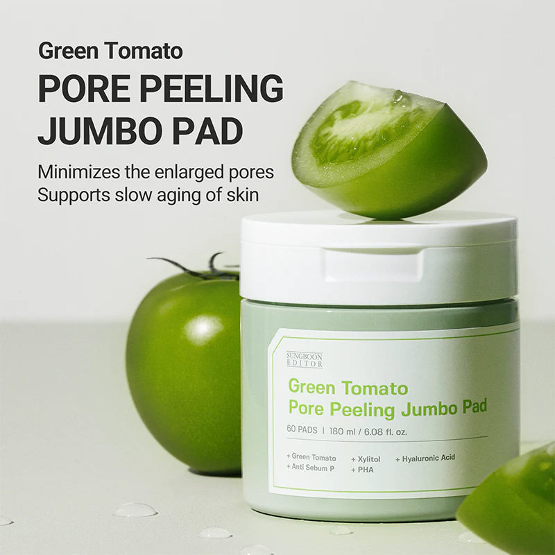 Green Tomato Pore Peeling Jumbo Pad - Image 2