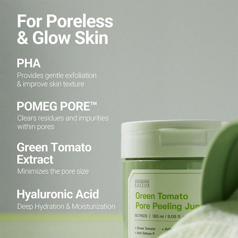 Green Tomato Pore Peeling Jumbo Pad - Image 3